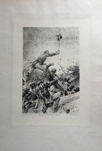 Vive l'Empereur (3 etchings)..after the painting by Julien Le Blant