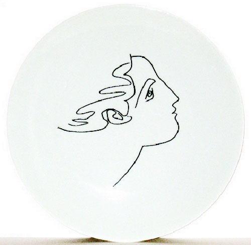 Visages de la Paix - 4 plates porcelaine de Limoges