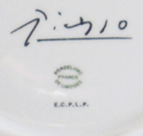 Visages de la Paix - 4 plates porcelaine de Limoges