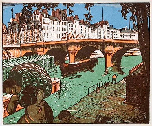 Vues de Paris - Portfolio with 16 Original Woodcuts