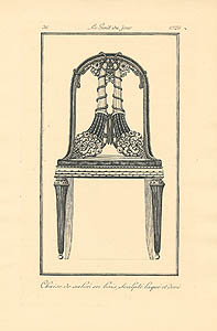 Chaise de Salon en bois sculpté