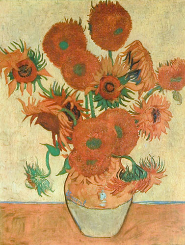 * Sunflowers (Tournesols) on Canvas