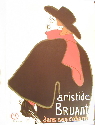 Aristide Bruant  (Musée d'Albi - on Velin de Rives paper)
