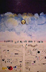 Partition de Musique facetieuse et ciel IV . Affiche Maeght
