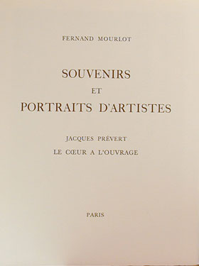 Chagall/Mourlot-Souvenirs et Portraits d'artistes