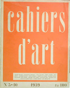 * Cahiers d'Art. 1939. No 5-10. Christian Zervos. Chagall..Masson..