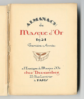 Almanach du Masque d'or. Vol.1 & 2