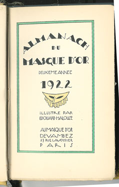 Almanach du Masque d'or. Vol.1 & 2