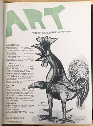 ART - L'Architecture d'Aujourd'hui . No HORS SÉRIE (cover by Le Corbusier)