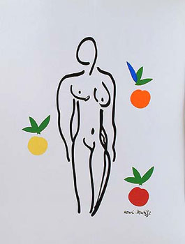 Nude with oranges - Nu aux oranges