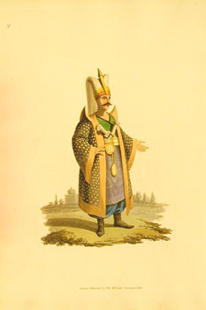 * Colonel of Janizaries. Plate 9 - Military Costume of Turkey