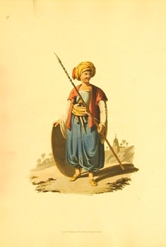 * Mameluke of the Grand Vizier. Plate 17 - Military Costume of Turkey