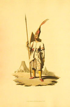 * Officer of Spahis. Plate 20 - Military Costume of Turkey