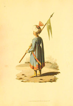 * Ensign-Bearer of Spahis. Plate 21 - Military Costume of Turkey