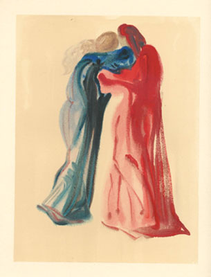 Dante and Beatrice. Purgatorio Tav. 29