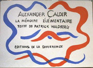 La Mémoire Elémentaire  (title page)