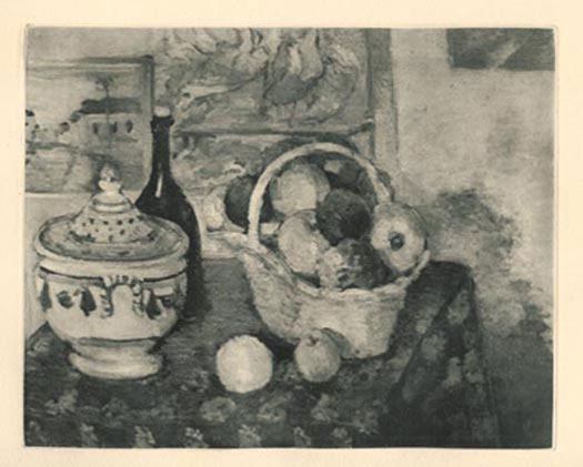 * Pommes, Bouteilles et Soupière   (Venturi No 494)