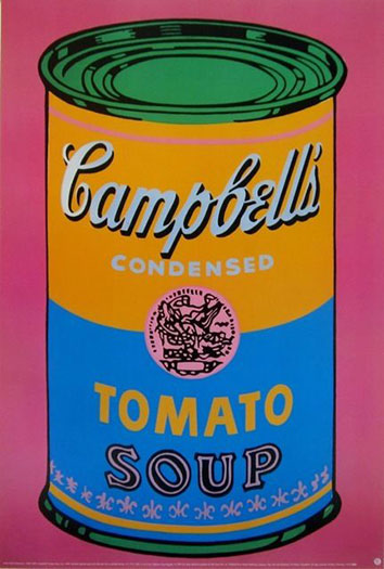 Campbell's Tomato Soup Can Colored, 1968