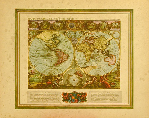 Mappe Monde ou Globe Terrestre - Map
