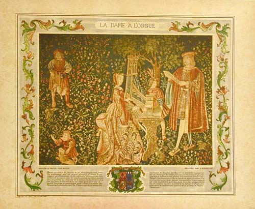 La Dame a l'Orgue - Tapestry