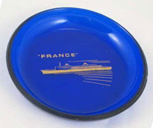 SS France Cobalt Blue Ashtray dish