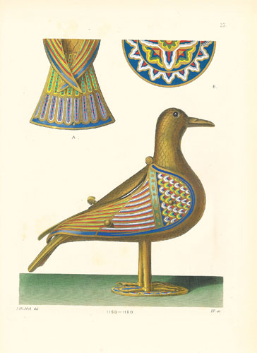 *Peristerium ou réceptacle à hosties en forme de pigeon, 1160-1180. Pl. 23