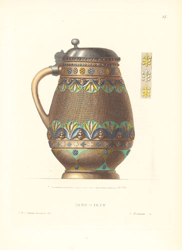 *Vase à boire en terre cuite, 1600-1620. Planche 37