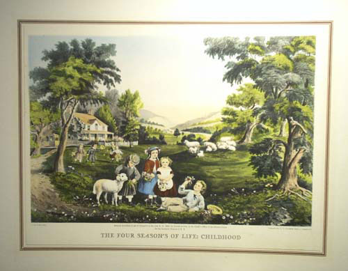 Set of 3 Hand-colored Lithographs