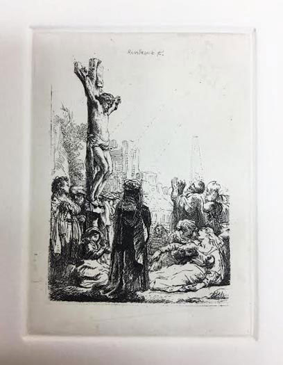 after Rembrandt  -  Bartsch #80 The Crucifixion