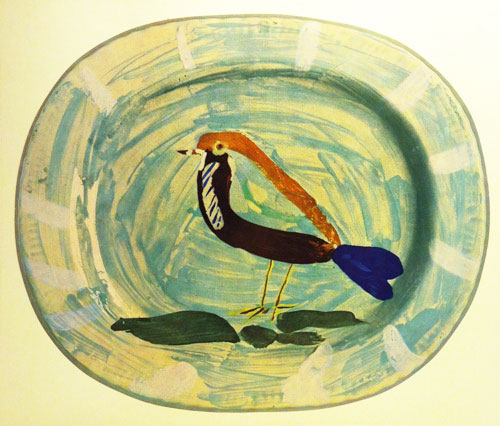 Polychrome Bird (1947) from Ceramic plate