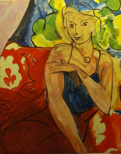 Girl on Red Background (1936)
