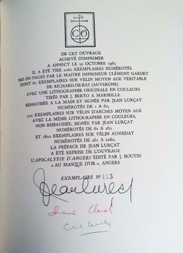 Jean Lurçat. Les Tapisseries du Chant du Monde. Deluxe