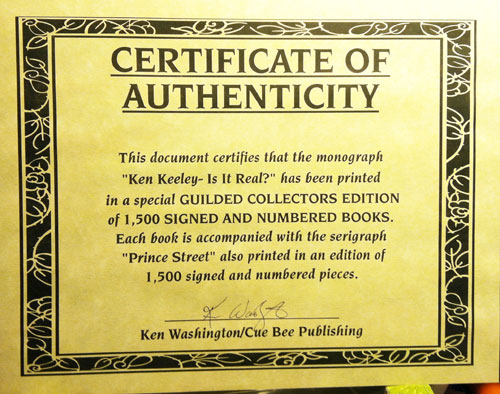 * Ken Keeley: Is it real?