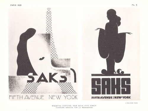 Maquettes d'Affiches pour Saks Fifth Avenue