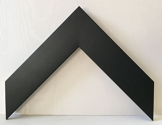 Moulding 8411 Flat black contemporary. Width 1.50
