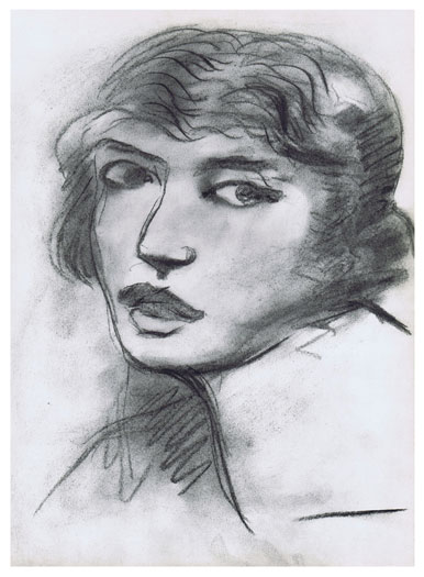* Portrait de femme   (sketch) Verve 1955  p.33