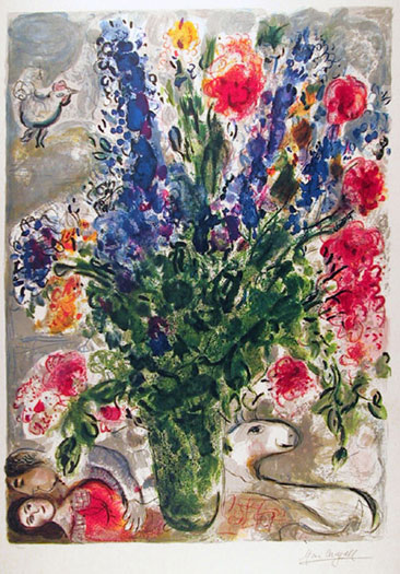 Marc Chagall - Les Lupins Bleus