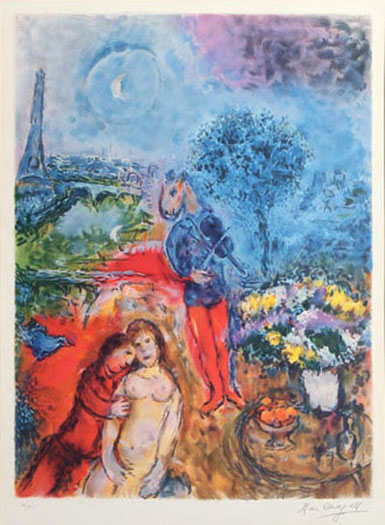 Marc Chagall - Serenade, Tour Eiffel