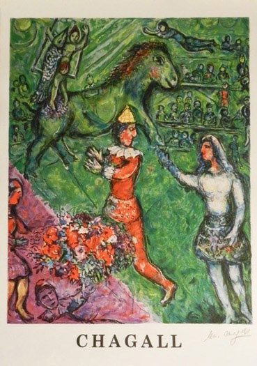 Marc Chagall - Le Cirque Vert (with lettering)