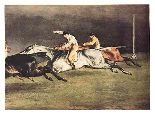 Course de Chevaux a Epsom en 1821