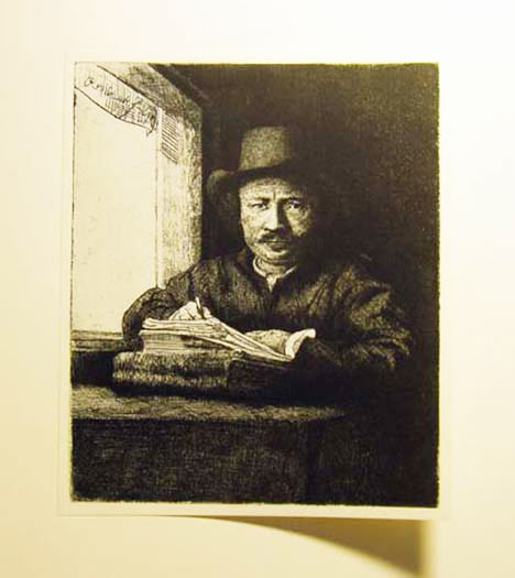 Rembrandt dessinant