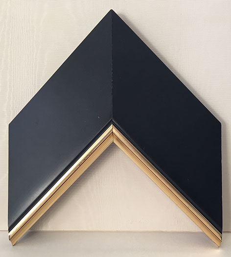 Moulding 8772 Contemporary Black/Gold. Width 3.40