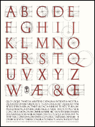A constructed Roman Alphabet
