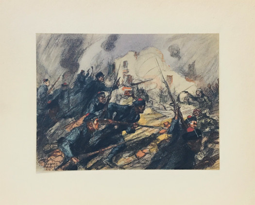 * Reprise de Beerst a la baionnette - La Bataille de l'Yser - October 1914