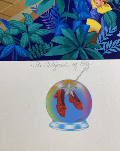 Wizard of Oz  (remarqued..with an original painting in the bottom center..)