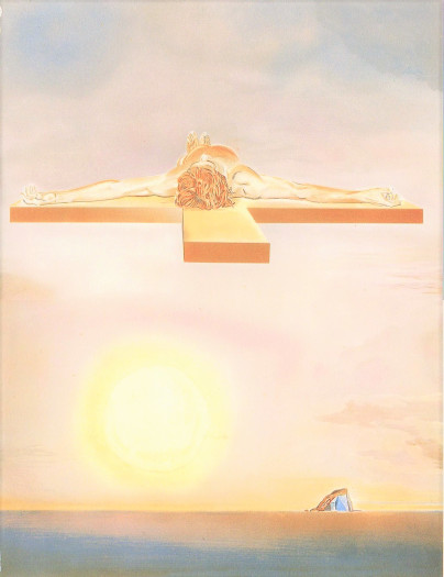 * Homage to Salvador Dali - The Christ . With book included .