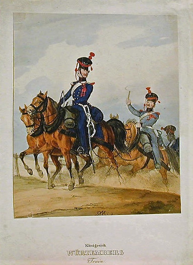 * Konigreich Wurtemberg - Landjager Corps-Train-Pioners..Set of 3